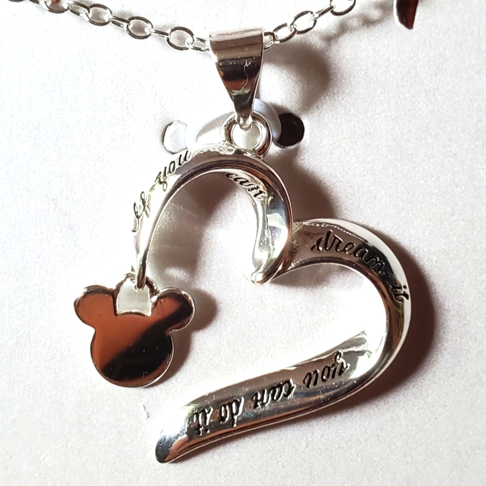 Disney open heart pendant
